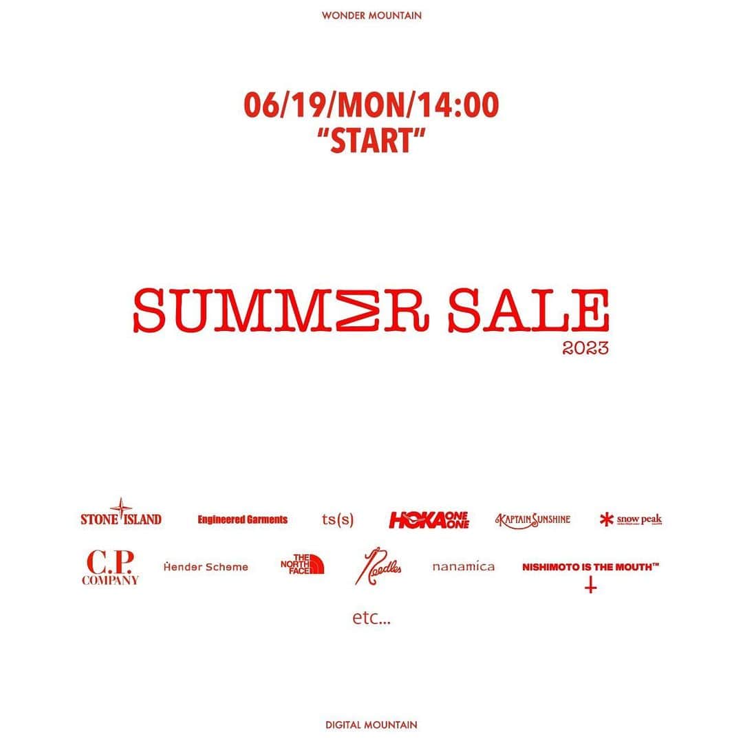 のインスタグラム：「【#2023_SUMMER_SALE】 人気アイテムが最大40%OFFでご購入いただける#SUMMERSALE開催です！ _ 〈online store / @digital_mountain〉 https://www.digital-mountain.net _ 【オンラインストア#DigitalMountain へのご注文】 *24時間受付 *14時までのご注文で即日発送 *1万円以上ご購入で送料無料 tel：084-973-8204 _ We can send your order overseas. Ordering procedure details can be found here. >>http://www.digital-mountain.net/html/page56.html  _ 実店舗：#WonderMountain  〒720-0043  広島県福山市船町2-23 JR 「#福山駅」より徒歩10分 #ワンダーマウンテン #japan #hiroshima #福山 #福山市 #尾道 #倉敷 #鞆の浦 近く _ WOMEN/GOODS： @hacbywondermountain _」