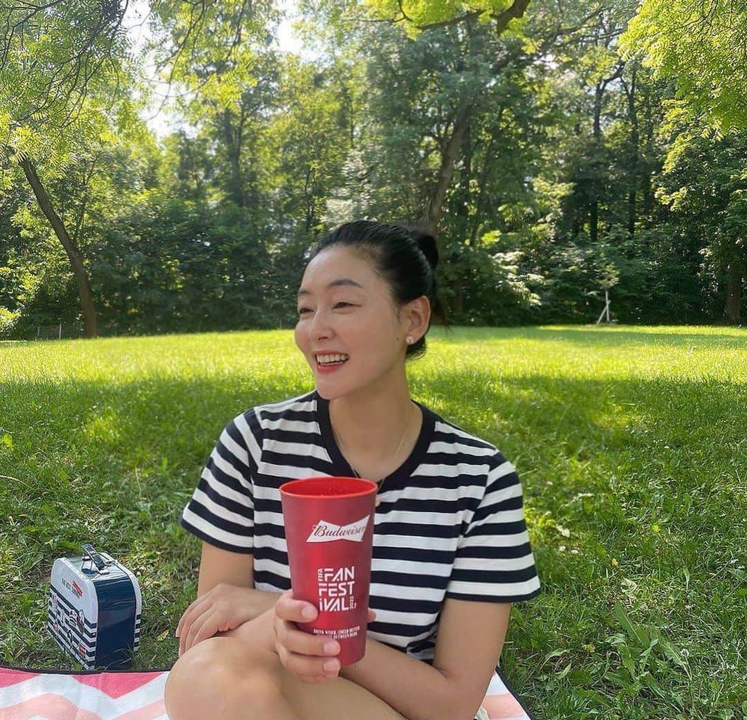 パク・チニさんのインスタグラム写真 (パク・チニInstagram)「가족들과 일회용없는 피크닉 집에서 만들어온 어묵김밥 모두