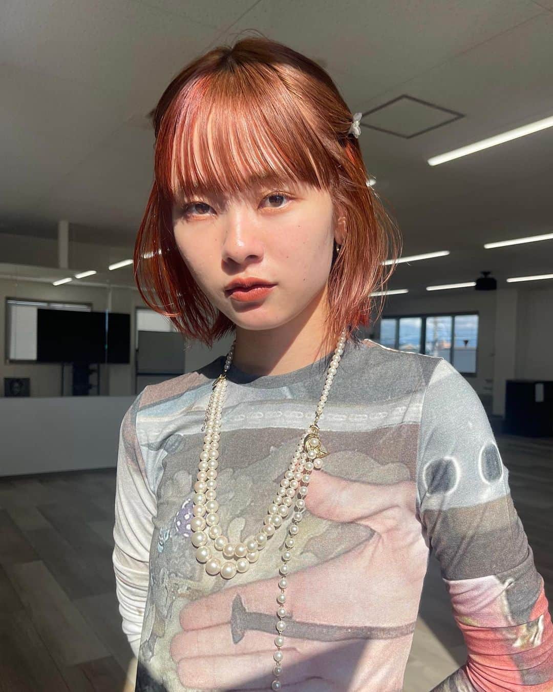 磯田 基徳のインスタグラム：「⚡︎⚡︎新潟seminar⚡︎⚡︎ @______miu_ をredとbrownのコントラストに🫁👩🏻‍🔬 assistant @kozu_siki  thx @asiancolor_fes」