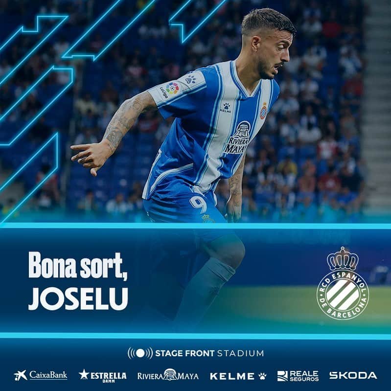 RCDエスパニョールのインスタグラム：「✍️ OFICIAL | Joselu Mato, cedit al @realmadrid fins a final de temporada. L’acord inclou una opció de compra.   Molta sort, @joselumato! #RCDE」