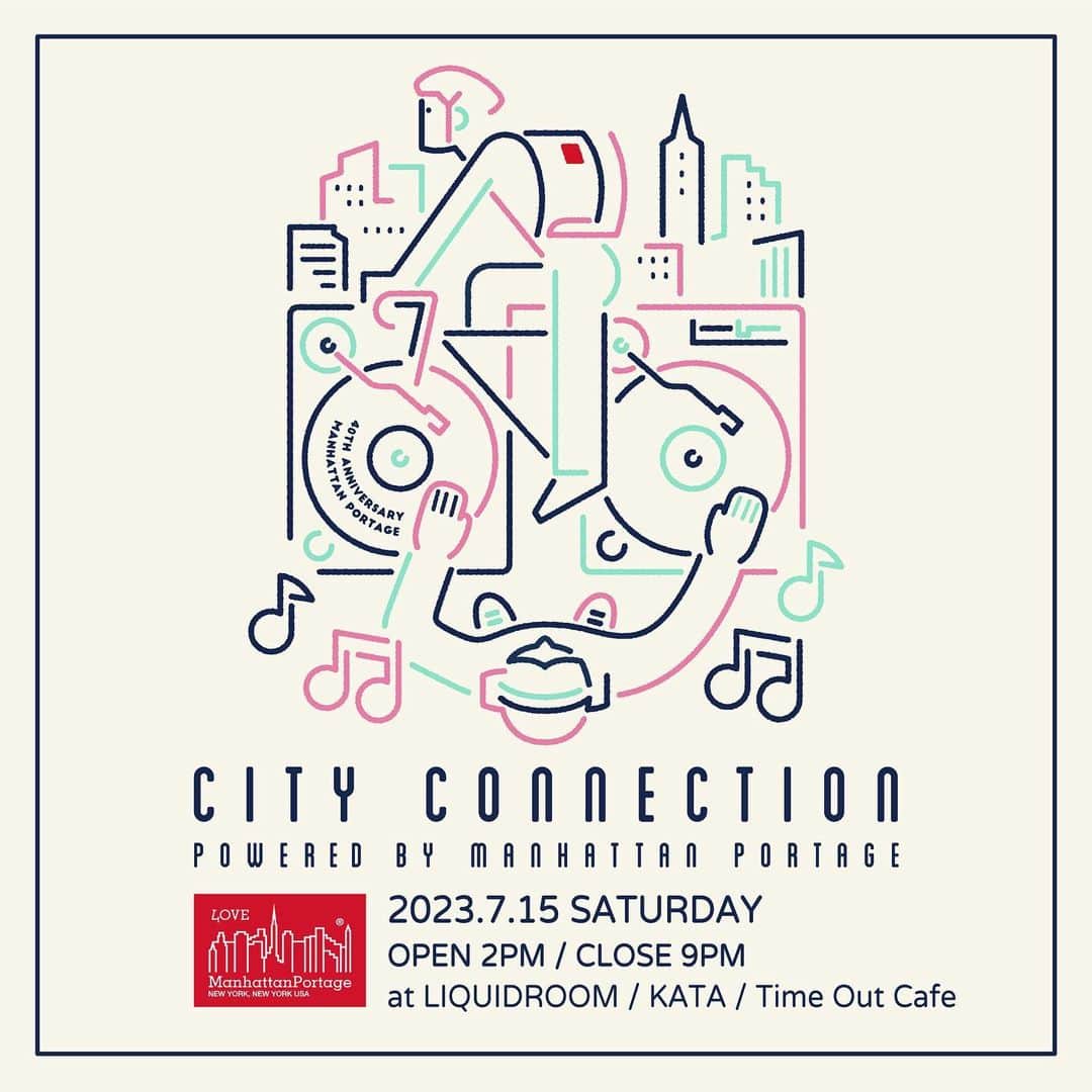 マンハッタンポーテージさんのインスタグラム写真 - (マンハッタンポーテージInstagram)「. City Connection 最終ラインナップ発表！  Manhattan Portageによる都市型音楽プロジェクト“City Connection”の最終ラインナップを発表！  スチャダラパー、tofubeats、WILYWNKAといったアーティストたちの出演が既に発表され話題を集める中、最終ラインナップのアナウンスです。  City Connection powered by Manhattan Portage 2023.7.15（土）OPEN 2PM / CLOSE 9PM at LIQUIDROOM / KATA / Time Out Cafe www.liquidroom.net   ●ラインナップ ● Campanella DJ HASEBE DURDN 一十三十一 ケンモチヒデフミ KM okadada オカモトレイジ 佐藤千亜妃 さらさ ShioriyBradshaw スチャダラパー SUKISHA tofubeats WILYWNKA   Manhattan Portage TOKYO 店頭販売前売チケット/ ¥3,800 ※別途ドリンク代 前売チケット / ¥4,300 ※別途ドリンク代  また、気鋭の映像集団YUKIKAZEが手がけたティザームービーも公開。 楽曲はWILYWNKAのOur Styleを起用！    #manhattanportage #cityconnection #liquidroom #campanella #djhasebe #oldnick #DURDN #一十三十一 #ケンモチヒデフミ #KM #okadada #オカモトレイジ #佐藤千亜妃 #さらさ #ShioriyBradshaw #スチャダラパー #SUKISHA #tofubeats #wilywnka」6月19日 18時06分 - mp_japan