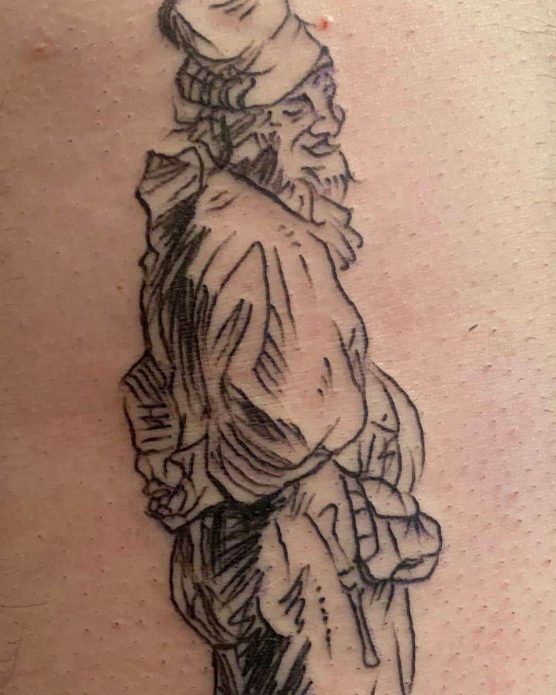 アムステルダム・タトゥー・ミュージアムのインスタグラム：「Rembrandt tattooed by @timothyenglisch #poormansrembrandt #rembrandthuis #rijksmuseum #jansix」