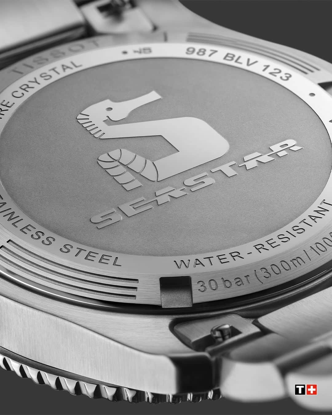 のインスタグラム：「Experience craftsmanship at its finest. Admire the intricate details of the Seastar 1000's case back engraving. Discover the collection on tissotwatches.com.  #Tissot #Seastar1000」