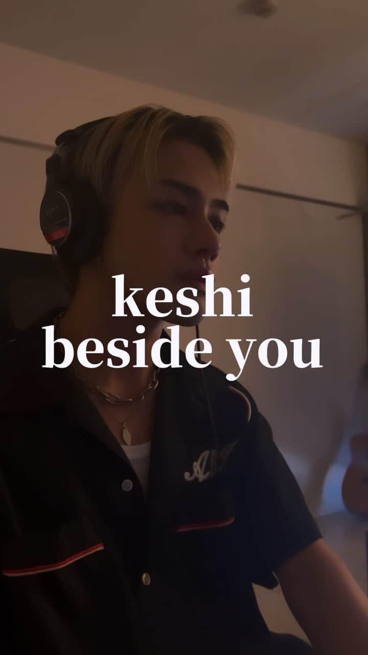 のインスタグラム：「keshi/beside you（cover）#keshi #besideyou #cover #fyp #歌ってみた」