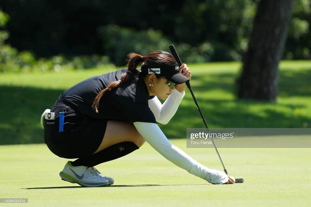 倉田珠里亜のインスタグラム：「. ユピテル静岡新聞SBSレディース⛳️  今週も応援ありがとうございました📣  2日目3日目は本当にパッティングに苦しみました😵‍💫 3パット祭り開催してた🥹(そんなん開催せんでいい) しばらくステップは空きますが、また次戦に向けて頑張ります！  #静岡カントリー浜岡コース  #ユピテル静岡新聞sbsレディース」