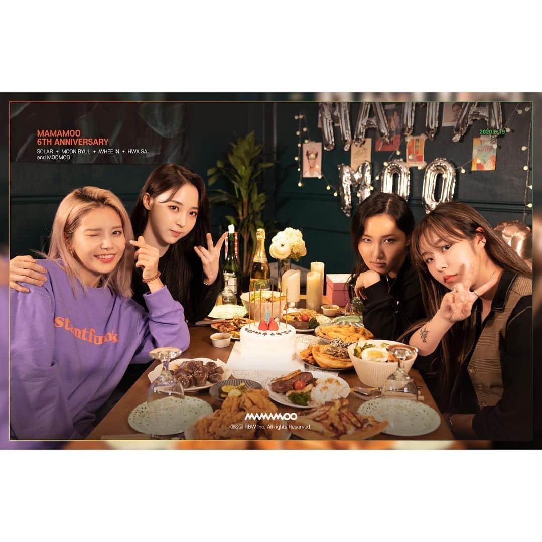 ムンビョルさんのインスタグラム写真 - (ムンビョルInstagram)「9주년 MAMAMOO 💛💚🧡💖 ㅅr26ㅎh#moomoo ⠀ ⠀ ⠀ ⠀ ⠀ ⠀ ⠀ ⠀ ⠀ ⠀ ⠀ 4x4ever🎤」6月19日 21時51分 - mo_onbyul