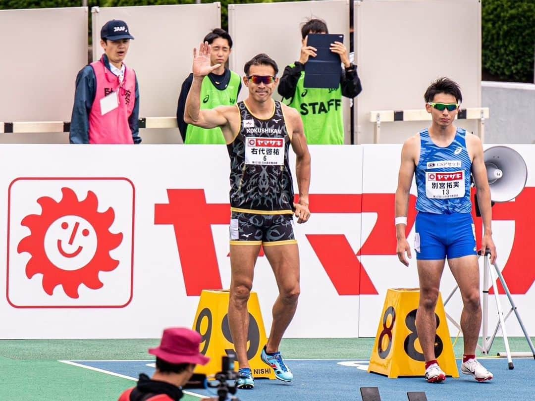 右代啓祐のインスタグラム：「110mH 🚧 🚧 🚧 🏃‍♂️💨  Photo by @chibeeeev  #右代啓祐 #kokushikan  #kokushikanuniversity  #国士舘大学 #decathlon  #decathlete  #workout  #trainingday  #run #jump  #throw #十種競技  #smile  #smile😊 #山田水産 #山田の鰻 #鰻アスリート #味の素 #ビクトリープロジェクト #アミノバイタル」