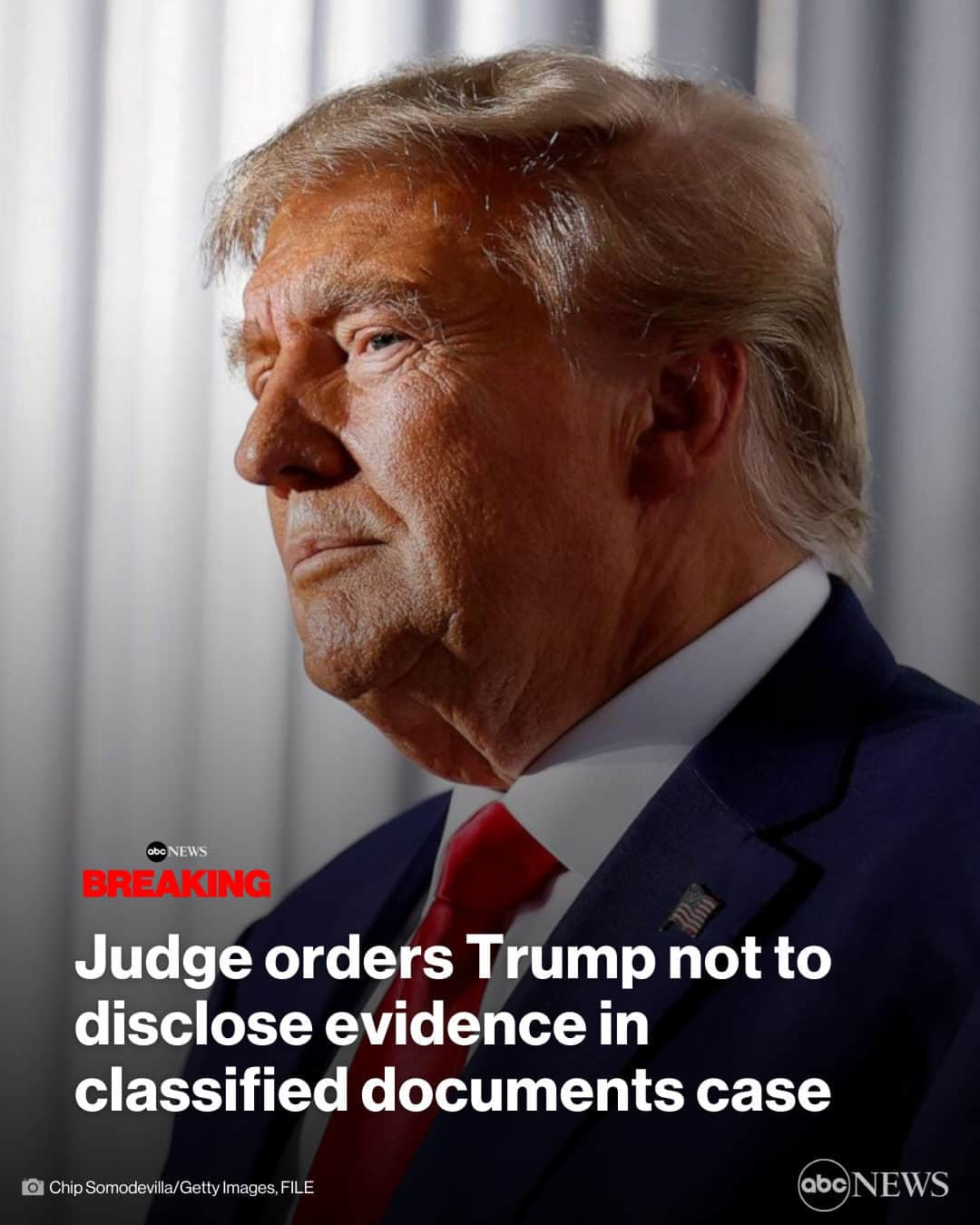 ABC Newsさんのインスタグラム写真 - (ABC NewsInstagram)「NEW: A federal judge has approved a protective order to keep former Pres. Trump from disclosing sensitive information in his classified documents case. MORE AT LINK IN BIO.」6月19日 22時57分 - abcnews