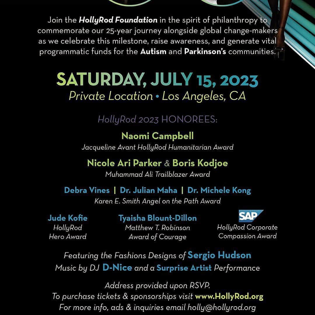 ボリス・コジョーさんのインスタグラム写真 - (ボリス・コジョーInstagram)「Can’t Wait to celebrate with you Holl @hollyrpeete and @rodneypeete9 !!!  🎉🎉🎉25 Years 🎉 🎉🎉  Repost 👉🏽 @nicoleariparker  Congratulations on 25 years of service love and changing lives. 🙌🏽🙌🏽🙌🏽🙌🏽🙌🏽🙌🏽🙌🏽🙌🏽🙌🏽🙌🏽 @nicoleariparker and I are so honored to be a part of this year’s celebration…and blessed to be your friends for 20 of these 25 Years❤️❤️❤️Let’s Go!!!   🌟🌟🌟Yes this is going to be a Big Night Indeed🌟🌟🌟  Repost 👉🏽• @hollyrpeete 🚨 🚨🚨Let’s Goooooo!! 🎆🎇🎆🎇Hard to believe we’ve reached our 25th anniversary of @hollyrodfdn!! We are so excited to honor @naomi with the first inaugural Jacqueline Avant Hollyrod Humanitarian award. 💖Jacqueline was a mentor, supporter and dear friend of both Naomi and @hollyrodfdn.   We are also proudly honoring @boriskodjoe @nicoleariparker @kulturecity @sap @debravines  #judekofie #TyaishaBlount   It’s going to be a good one!   Thank you to everyone who has supported HollyRod over the life of the foundation, especially our founding donors @magicjohnson @thecookiej @samuelljackson @ltjackson_ 🙏🏾🙏🏾🙏🏾🙏🏾#Autism #parkinsons #ForHelpAndHope #fundraiser #hollyrodfoundation #DC25  Tkts Link in Bio ☝🏽☝🏽☝🏽☝🏽☝🏽☝🏽☝🏽」6月19日 23時29分 - boriskodjoe