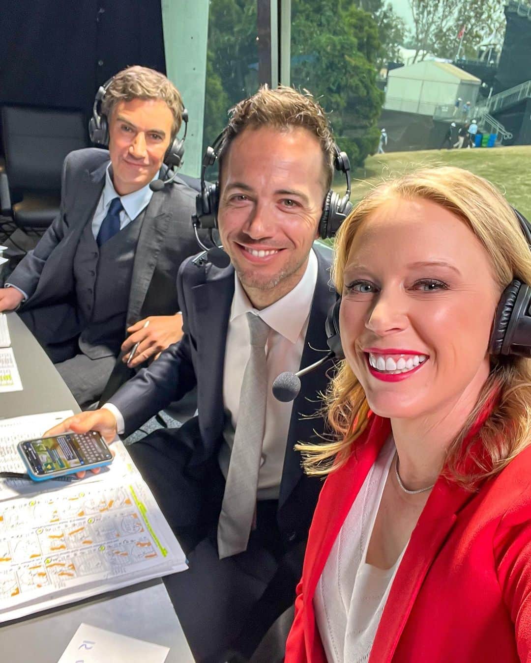 モーガン・プレッセルのインスタグラム：「That’s a wrap on @usopengolf week! Great week in LA with the @nbcsports crew! What a performance by @wyndhamclark 👏🏻👏🏻👏🏻 his story of perseverance is heartwarming, knowing first-hand the struggles of losing your mother to breast cancer 💞」