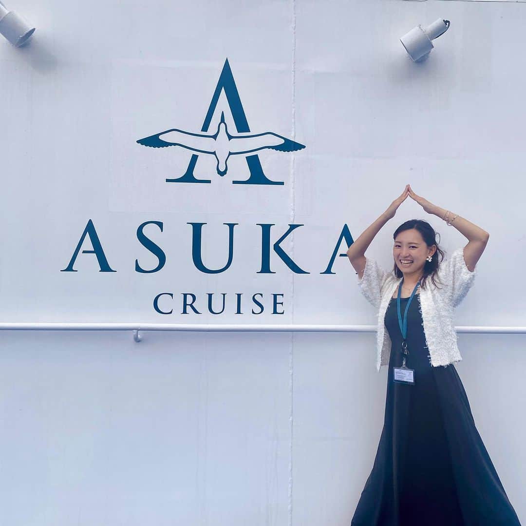 益子侑さんのインスタグラム写真 - (益子侑Instagram)「きょうからあすか🛳  おかえりなさいって迎えてくれる。  ただいま🧡  #飛鳥II #asukacruise #asuka #アルバトロス」6月19日 23時50分 - yu.mashiko