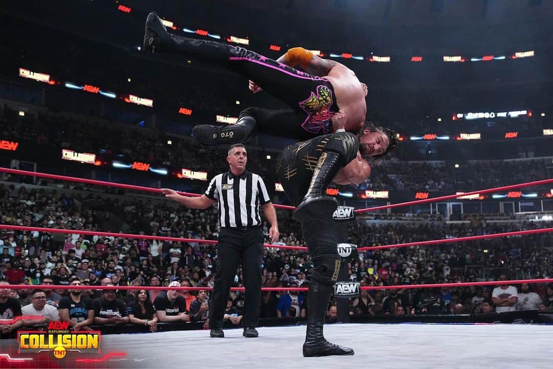 ジェイ・ホワイトのインスタグラム：「Mr. Punk’s moment. - #AEWCollision」