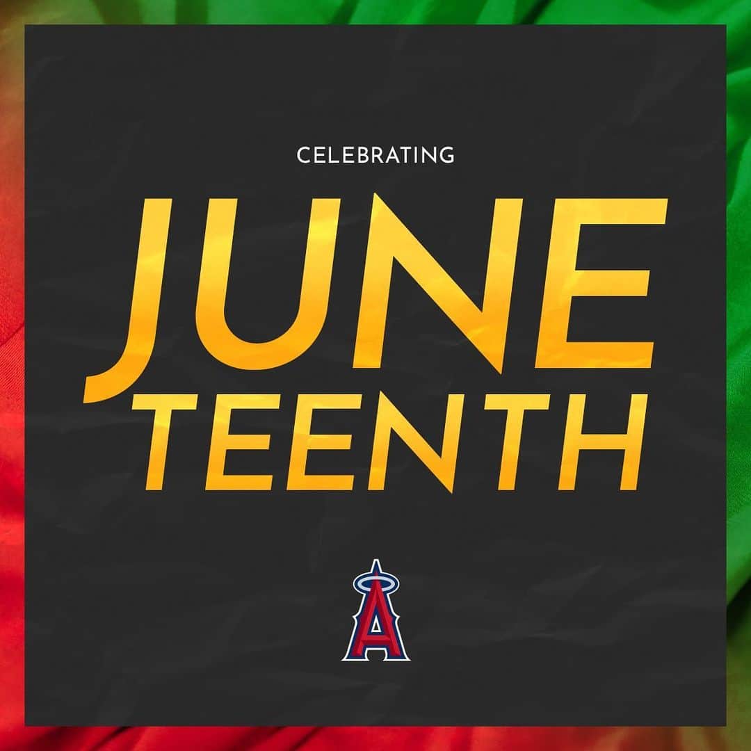 ロサンゼルス・エンゼルス・オブ・アナハイムさんのインスタグラム写真 - (ロサンゼルス・エンゼルス・オブ・アナハイムInstagram)「happy #Juneteenth!  Today, we are proud to celebrate freedom.」6月20日 2時30分 - angels
