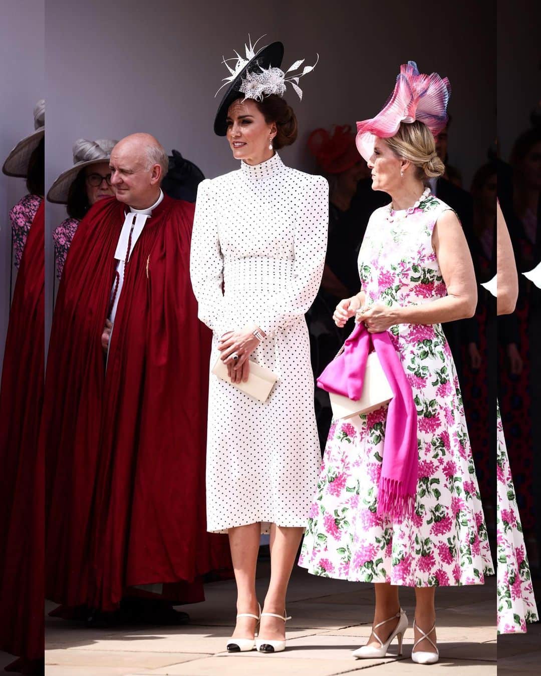 Just Jaredさんのインスタグラム写真 - (Just JaredInstagram)「Princess Catherine of Wales paid homage to Princess Diana, her late mother-in-law, during the 2023 Order of the Garter Service this week. Kate was seen wearing a similar polka dot dress and shoes that Diana wore in 1988 to the Royal Ascot.  #KateMiddleton #PrincessCatherine #PrincessofWales #PrincessDiana #BritishRoyalFamily #PrinceWilliam #KingCharles #QueenCamilla Photos: Getty」6月20日 2時53分 - justjared