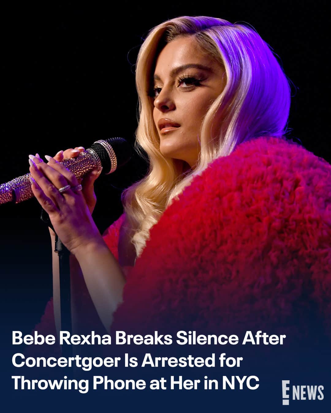 E! Onlineさんのインスタグラム写真 - (E! OnlineInstagram)「Bebe Rexha is on the mend after a man threw a phone at her face during her NYC concert. 💔 She shares a photo of the nasty injury at the link in our bio. (📷: Getty)」6月20日 3時00分 - enews