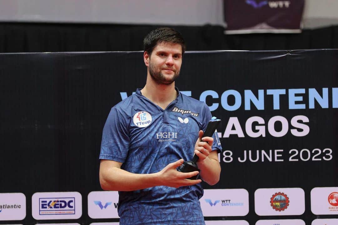 ドミトリ・オフチャロフのインスタグラム：「Lagos was so exciting. What incredible sports fans, who supported me so much from the first to the last point. Really awesome!🇳🇬🙏🏻 I'm happy to have reached the final, another step forward for me. Congrats to Zhou Qihao.🤝 Tomorrow I'm heading to Krakow for the European Games - Looking forward! 💪」