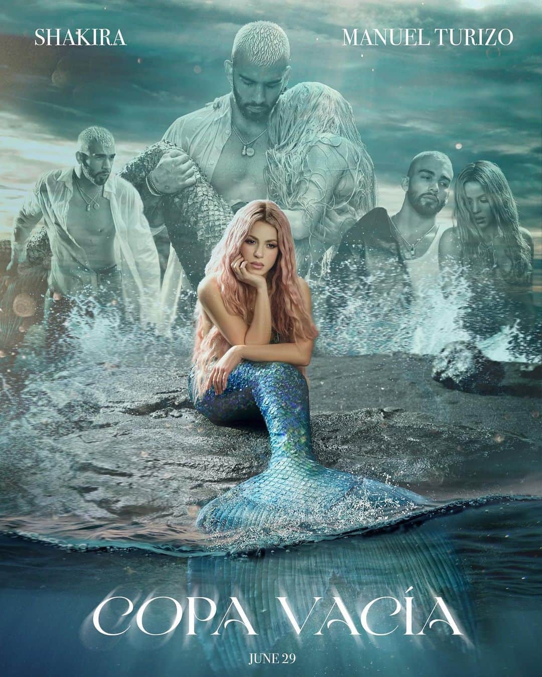 シャキーラのインスタグラム：「Hicimos una película 🎥🧜‍♀️ @manuelturizo “COPA VACIA” llega este 29 DE JUNIO 8:00 PM EST」