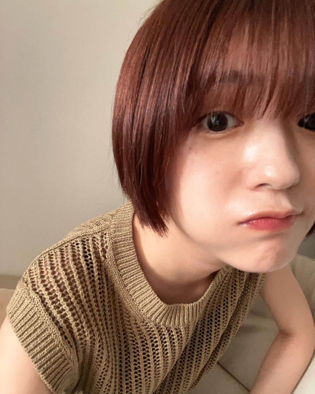 工藤美桜のインスタグラム：「ちょっぴり変わったの、なにかわかりますか🍎🍒🍅」