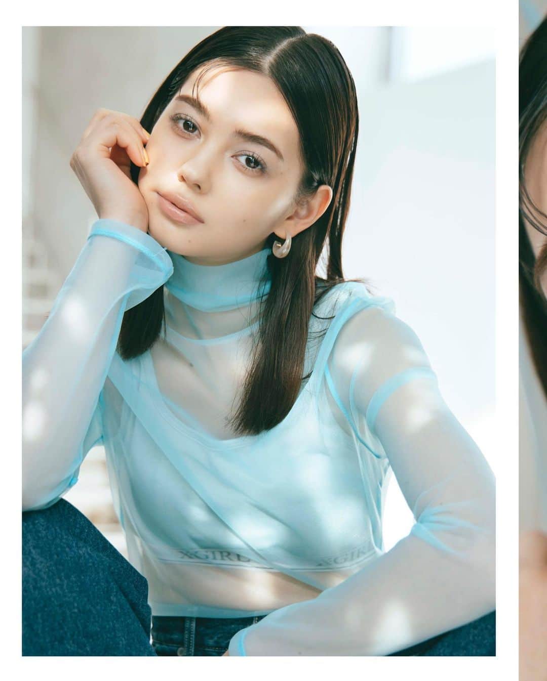 神戸健太郎のインスタグラム：「#mywork📸#vivi#村上愛花 さん  #fashionphotography #beautyphotography #portraitphotography #studiophotography」