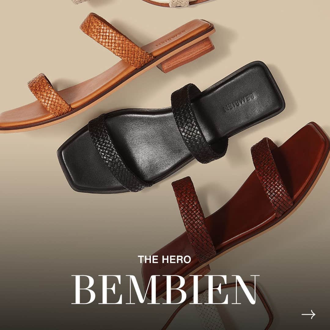 ShopBAZAARさんのインスタグラム写真 - (ShopBAZAARInstagram)「You have places to be this summer, don’t let your footwear hold you back. Get all your steps in and then some with our Hero from buzzy brand @bembien. Exclusive to SHOP BAZAAR, these minimal sandals are handcrafted with two woven leather straps, a sleek square toe, padded sole, and petit stacked heel—slide into effortless style. Great for every day, event dressing, and packing lists, you’ll want a pair in every color. #SHOPBAZAAR」6月20日 8時30分 - shopbazaar