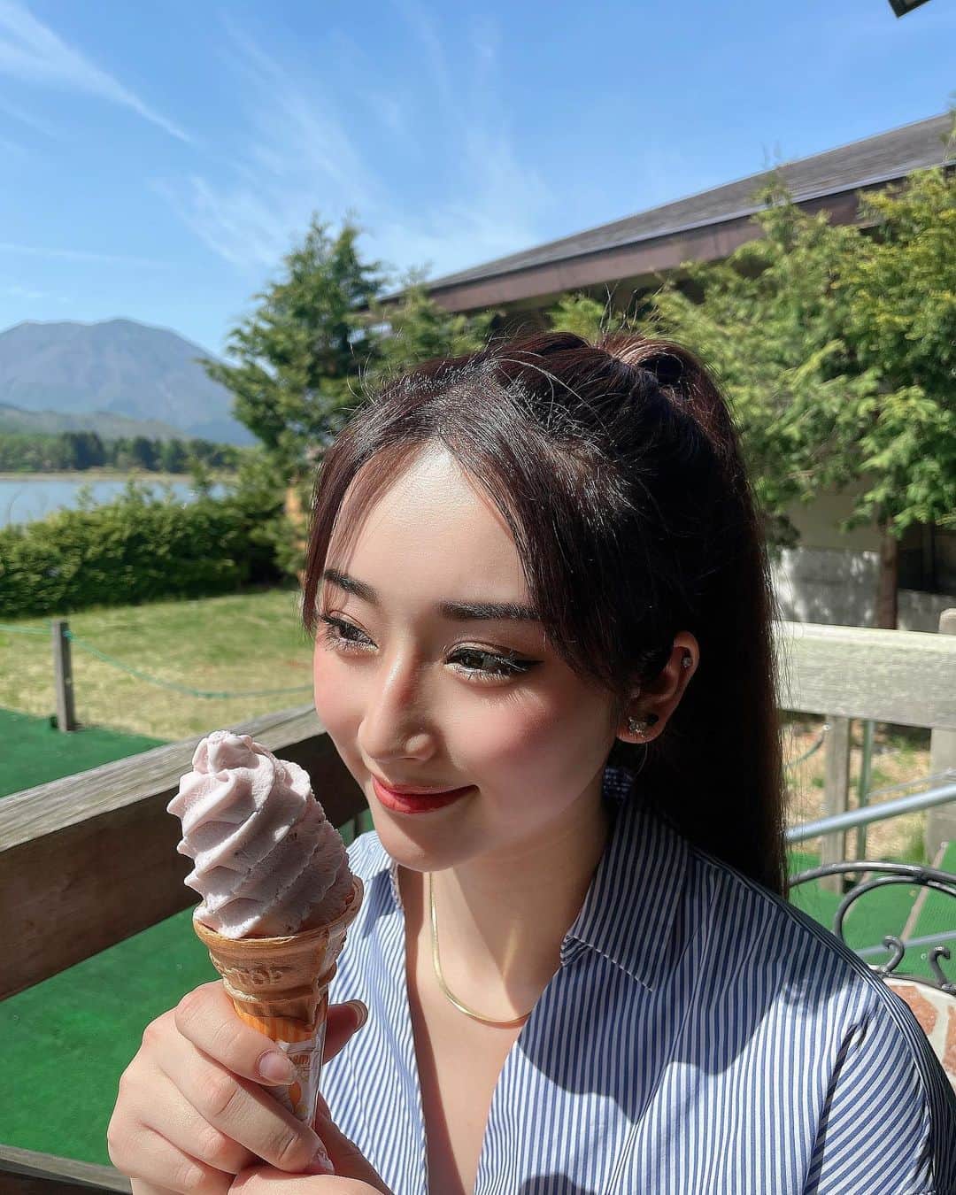 浅井マリサさんのインスタグラム写真 - (浅井マリサInstagram)「☺︎ 主食アイスがいいの季節がやって来ますね､､🤭🍦🥄(笑)」6月20日 8時41分 - marisa_a_egg