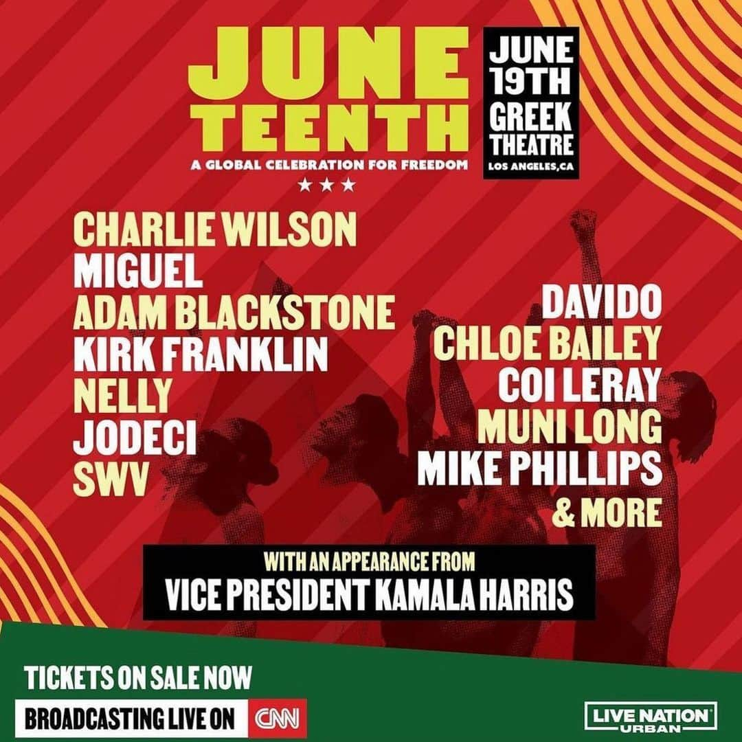 クエストラブさんのインスタグラム写真 - (クエストラブInstagram)「On @CNN rn #juneteenth   #Repost @livenationurban ・・・ We are excited to celebrate Black liberation, joy & excellence with you at the 2nd annual Juneteenth Celebration For Freedom TODAY! We welcome you to kickback at the official Juneteenth happy hour with complimentary cocktails powered by Live Nation Urban 3:30pm – 5pm at the Greek Theater! Come through with your crew for sips & fun to get the celebration started off right! See you soon 🙌🏽」6月20日 9時01分 - questlove