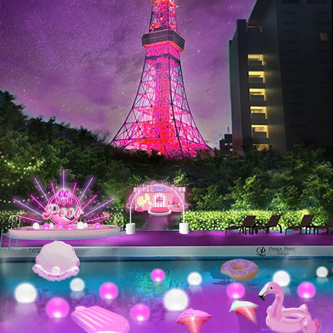 東京プリンスホテルさんのインスタグラム写真 - (東京プリンスホテルInstagram)「【CanCam Night Pool！7月15日より開催決定！】  東京タワーが間近に煌めく東京プリンスホテルのガーデンプールで、今年もCanCamとコラボレーションしたCanCam Night Poolを開催します✨🦩💖 テーマは「Pink Ice Cream Power」！ ピンクのキュートなフォトスポットで 思いっきり夏を満喫しませんか。  詳しくはWebサイトへ   Share your own images with us by tagging @tokyoprincehotel  —————————————————————  #東京プリンスホテル #ナイトプール #夏休みの過ごし方  #cancam #cancamnightpool #summervacation #tokyoprincehotel」6月20日 10時23分 - tokyoprincehotel