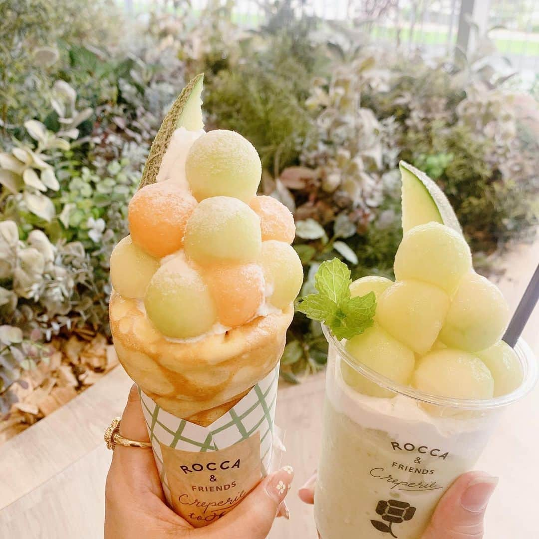 SPARAさんのインスタグラム写真 - (SPARAInstagram)「メロン好きの息子のために @hisayaodoripark にある ROCCA&FRIENDS CREPERIE to TEA 名古屋店へ♡ 京都ぶりのROCCAさん  @rocca.creperie.nagoya」6月20日 12時26分 - spara_aco