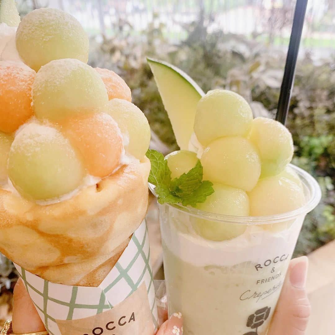 SPARAさんのインスタグラム写真 - (SPARAInstagram)「メロン好きの息子のために @hisayaodoripark にある ROCCA&FRIENDS CREPERIE to TEA 名古屋店へ♡ 京都ぶりのROCCAさん  @rocca.creperie.nagoya」6月20日 12時26分 - spara_aco