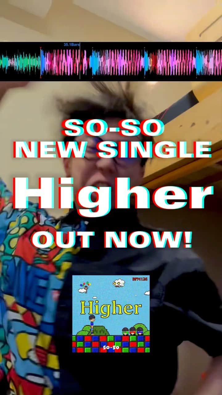 のインスタグラム：「SO-SO New Single “Higher”  OUT NOW🔥  Link in bio!  Check it out⚡️  #SOSO #Beatbox #DJ #Higher」