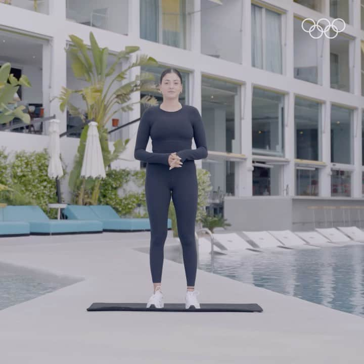 ユスラ・マルディニのインスタグラム：「Olympic swimmer Yusra Mardini dives into the #Lets Move movement, making waves on #OlympicDay! 💦🌊」