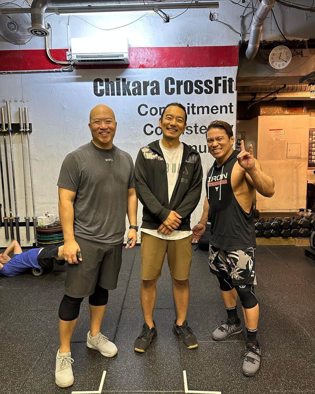 石森太二さんのインスタグラム写真 - (石森太二Instagram)「🏋️‍♂️🔥💪🔥  The 🫀 was hit.  Power clean festival🏋️‍♂️🏋️🏋️‍♀️  #crossfit #powerclean #pullup #doubleunder #chikaracrossfit」6月20日 16時32分 - taijiishimori