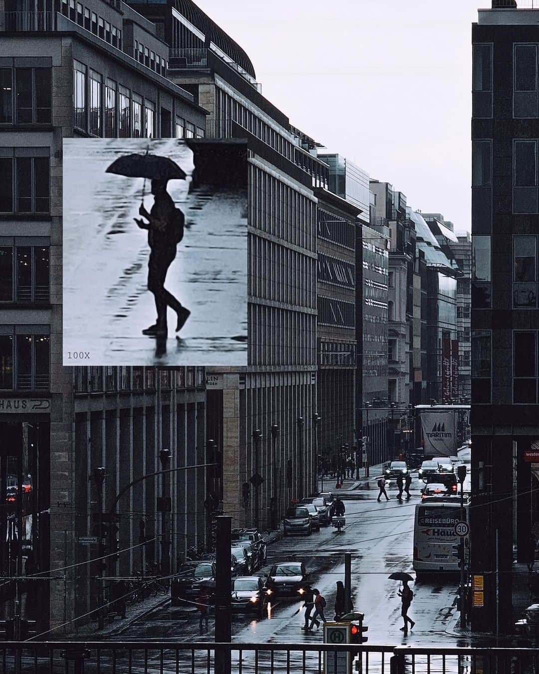 Thomas Kakarekoさんのインスタグラム写真 - (Thomas KakarekoInstagram)「Anzeige - Unleashing new possibilities with the 100x Zoom of my #GalaxyS23 Ultra. It’s not just about getting closer. It’s about finding new stories within the frame. Suddenly, a rainy day and a distant figure with an umbrella become a mesmerizing scene. This feature genuinely shifts how we capture our surroundings. #TeamGalaxy #withGalaxy #berlin」6月20日 18時04分 - thomas_k