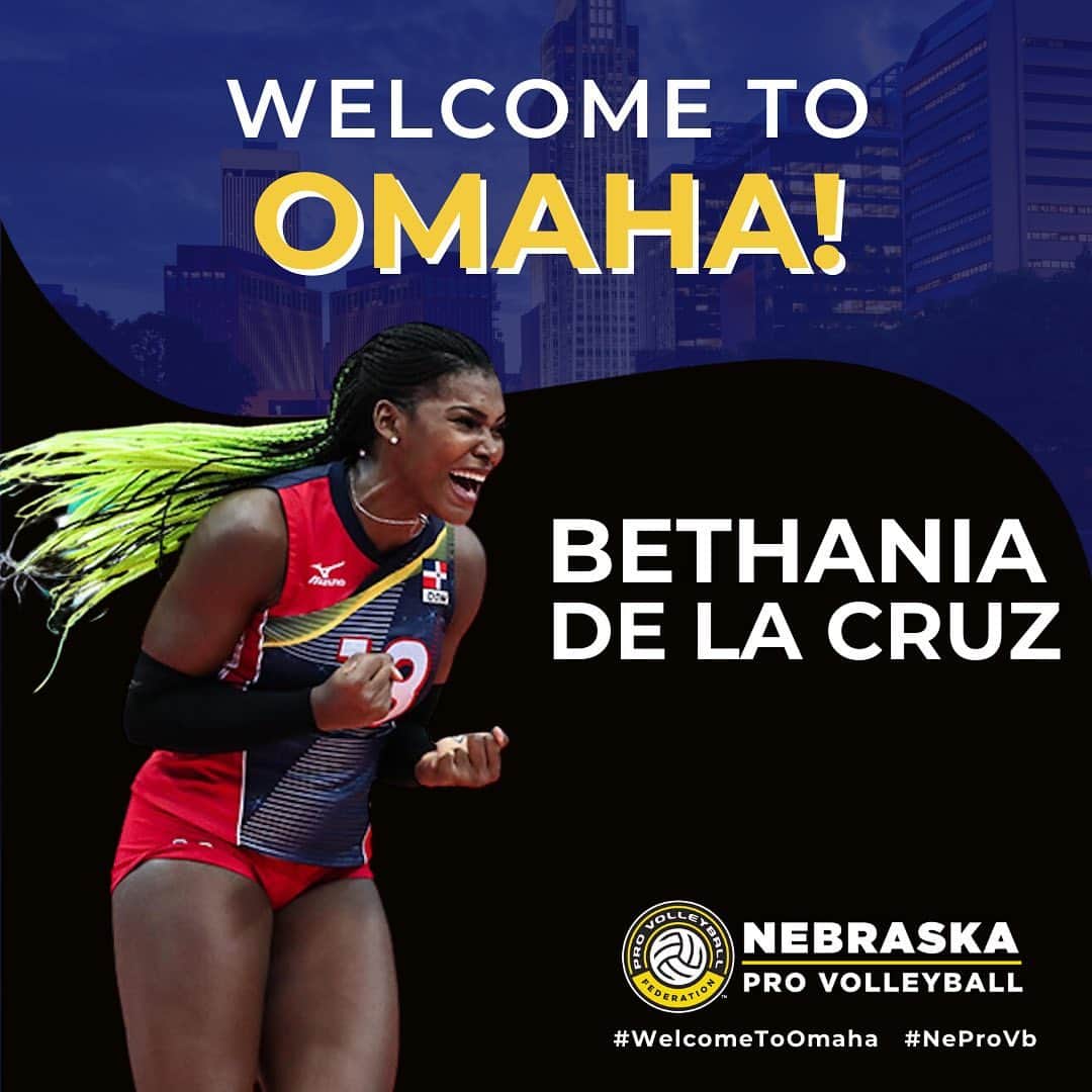 ベタニア・デラクルスのインスタグラム：「We are thrilled to announce that Bethania "Betty" de le Cruz has been signed to Team OMAHA! ✍️🏐  We are proud to introduce the volleyball icon, @thebigbeth! 🙌 With 19 seasons of international experience and numerous accolades under her belt, such as MVP at the @olympics Qualification Tournament in 2021, Betty is a true superstar! 🌟  #WelcomeToOmaha Bethania! 🎉 @realprovb  #NeProVb #NebraskaProVolleyball #WomensVolleyball #ProVolleyball #Omaha #Volleyball」
