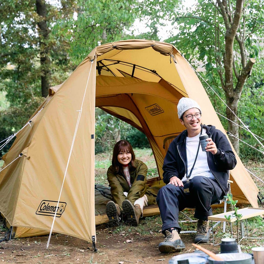 Coleman Japanのインスタグラム：「【2WAYワンタッチ式テント⛺️】  ワンタッチで設営できるインスタントアップドームに、2WAYで使えるビッグサイズ「インスタントアップドーム / 240」が登場！  自立式のインナーテントはサンシェードとして使用可能なため、公園やビーチでのデイレジャーでも大活躍。大人一人でも簡単に設営撤収できるので、ママと子供だけでのお出かけにも気軽に使えます👌  ・  #灯そうColeman #灯そうコールマン #灯そう #Coleman #コールマン #Camp #キャンプ #Outdoor #アウトドア #Tent #テント #コールマンテント #ファミリーキャンプ #インスタントアップドーム #インスタントアップドーム240」