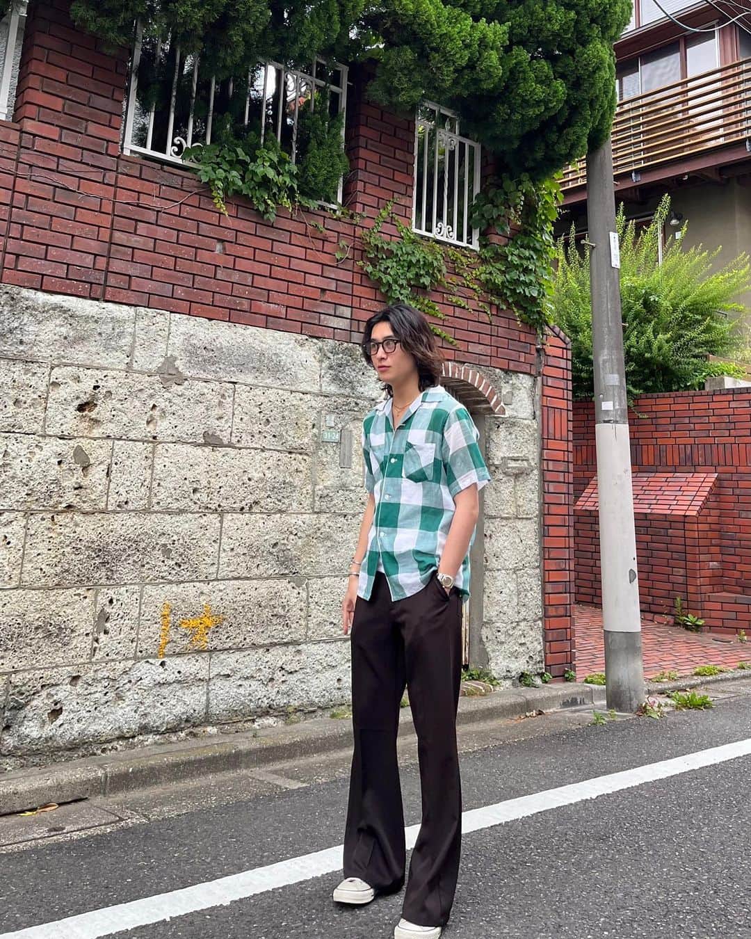キシダイキさんのインスタグラム写真 - (キシダイキInstagram)「最近のコーデまとめ！！  気づいてる人もいるかもだけど 基本柄シャツかtシャツ🤝 @badway__official」6月20日 20時17分 - daiki_kishi_