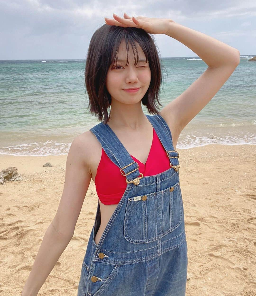 竹内ななみさんのインスタグラム写真 - (竹内ななみInstagram)「♡  沖縄の海綺麗だったな〜🏝️  ・ ・ ・ ・ ・ ・ ・ ・ ・ #アイドル #水着 #水着コーデ #沖縄 #海 #夏 #スパガ #夏スパガ #リボン #idol #japaneseidol #japanesegirl #okinawa #beach」6月20日 20時40分 - nanami.1002