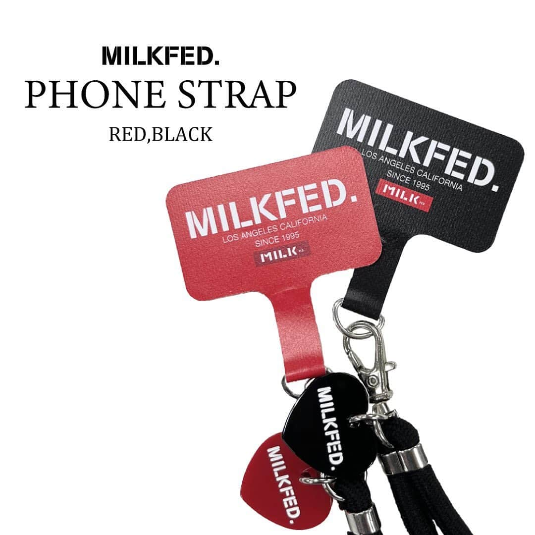 MILKFED.さんのインスタグラム写真 - (MILKFED.Instagram)「【NEW ARRIVAL】 ⁡ ☑︎ MILKFED. PHONE STRAP カラー:RED,BLACK ⁡ ★BLUEは原宿店、ZOZOTOWN限定カラー ⁡ ⁡ ⁡ ⁡ #milkfed #milkfedjp #ミルクフェド #ガーリーストリート #カジュアルコーデ #大人カジュアル #カジュアルコーデ大人可愛い #新作 #夏服コーデ #夏コーデ #夏カラー #夏アイテム #カジュアルガーリー #ガーリーカジュアル #ストリートファッション #ミルクフェド」6月20日 21時06分 - milkfedjp