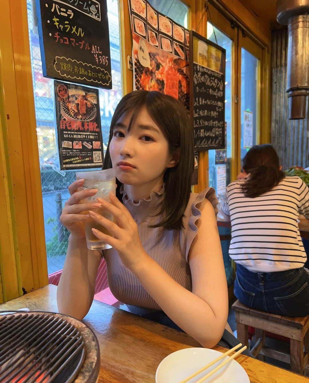 石岡真衣さんのインスタグラム写真 - (石岡真衣Instagram)「梅酒ソーダ割り🍺🧡」6月20日 21時25分 - ishiokamai
