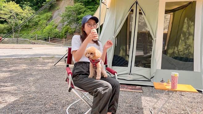 瀬口かなさんのインスタグラム写真 - (瀬口かなInstagram)「こないだ行ったキャンプ！ ⁡ 普段飲まないビールもキャンプだと飲みたくなる…！最高😂✨ ⁡ 3枚目は飛んできた虫にびびってる笑  #キャンプ #露營 #camping #캠핑 #九州キャンプ #熊本キャンプ #キャンプコーデ」6月20日 21時51分 - seguchikana