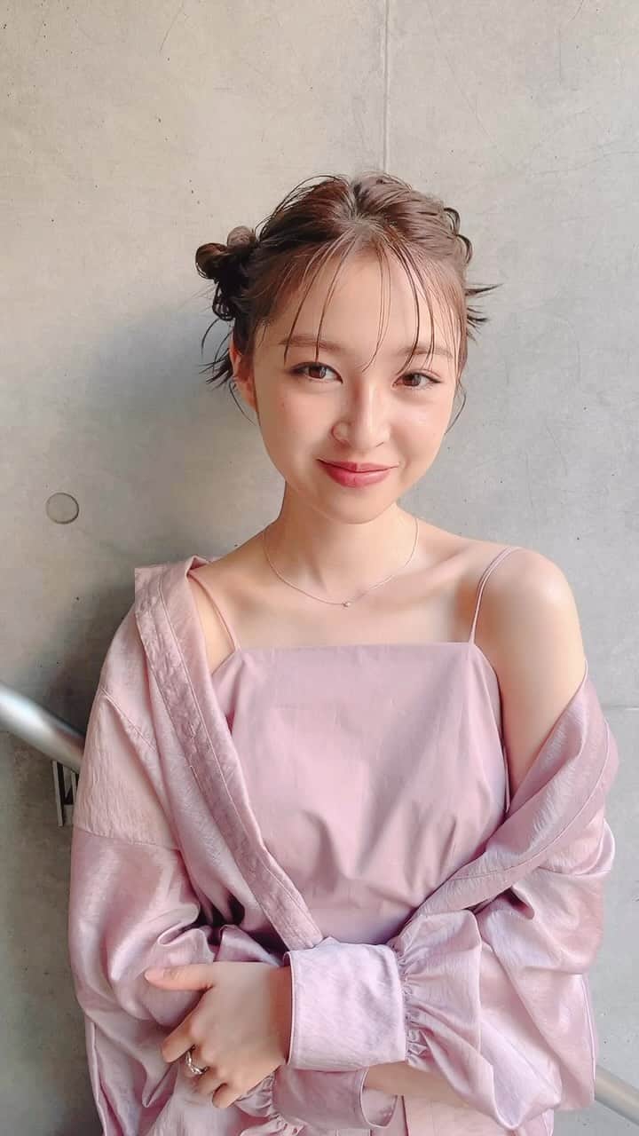 河原洋美のインスタグラム：「せいらちゃんヘアセット💕 #hairarrange  #へアレンジ #ヘアセット #linkybyshima #hiromi_hair」