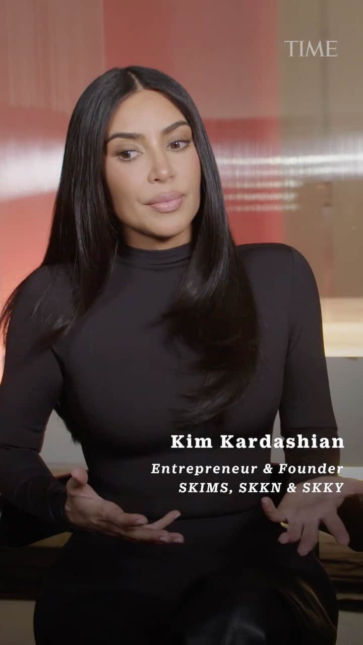 TIME Magazineのインスタグラム：「Kim Kardashian explains how @skims got started, and how her daughter North West inspired the idea for the Ice Spice campaign | Time100 Most Influential Companies 2023」