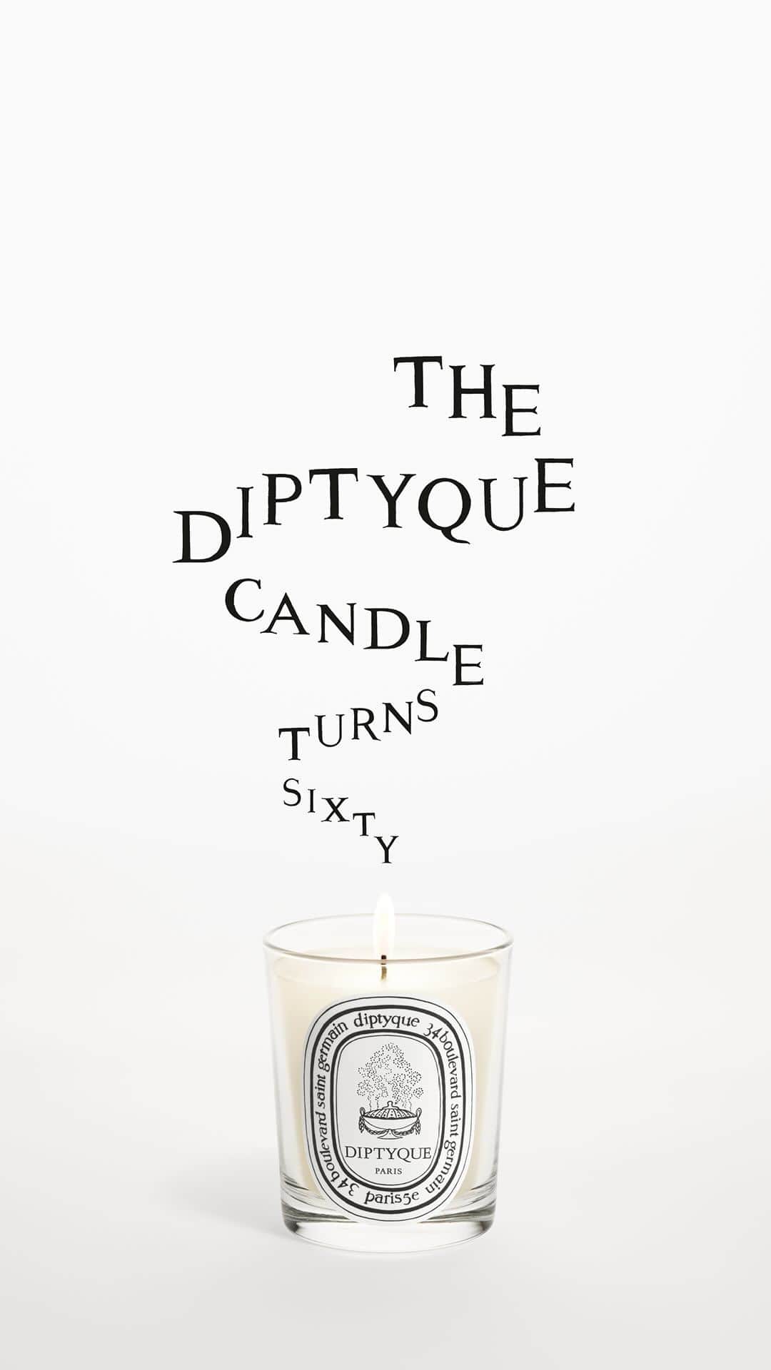 ディプティックのインスタグラム：「The Diptyque candle celebrates… with 60 candles of its own!  Step back to 1963, to 34 Boulevard Saint-Germain in Paris’s 5th arrondissement, where the Maison’s 3 founders introduced 3 candles that have now become icons: Tea, Hawthorn and Cinnamon. Thus was the classic Diptyque candle born, taking over interiors and revolutionising the art of living with an extra touch of soul. #diptyque #classiccandles #candles #celebration」