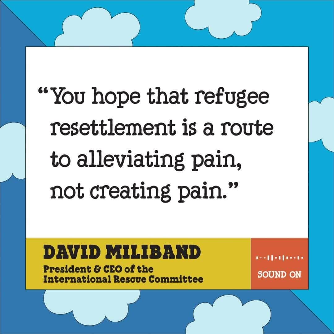 Ben & Jerry'sのインスタグラム：「This #WorldRefugeeDay, join us in supporting refugees and people seeking asylum as they work to rebuild their lives in new communities. Because everyone deserves peace and safety, regardless of who they are or where they come from.  🎧 Learn more on the latest episode of the Into The Mix podcast at the link in our bio, or from our partners at @rescueorg.」