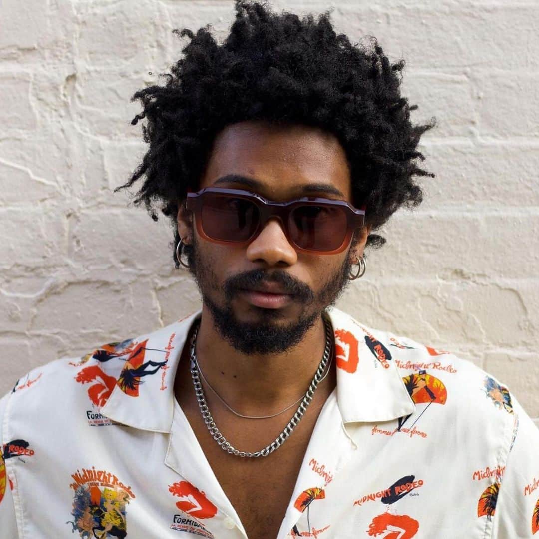 のインスタグラム：「the THIERRY LASRY x MIDNIGHT RODEO “VENDETTY” sunglasses in gradient brown/ orange acetate w/ burgundy lenses #thierrylasry @midnightrodeo」