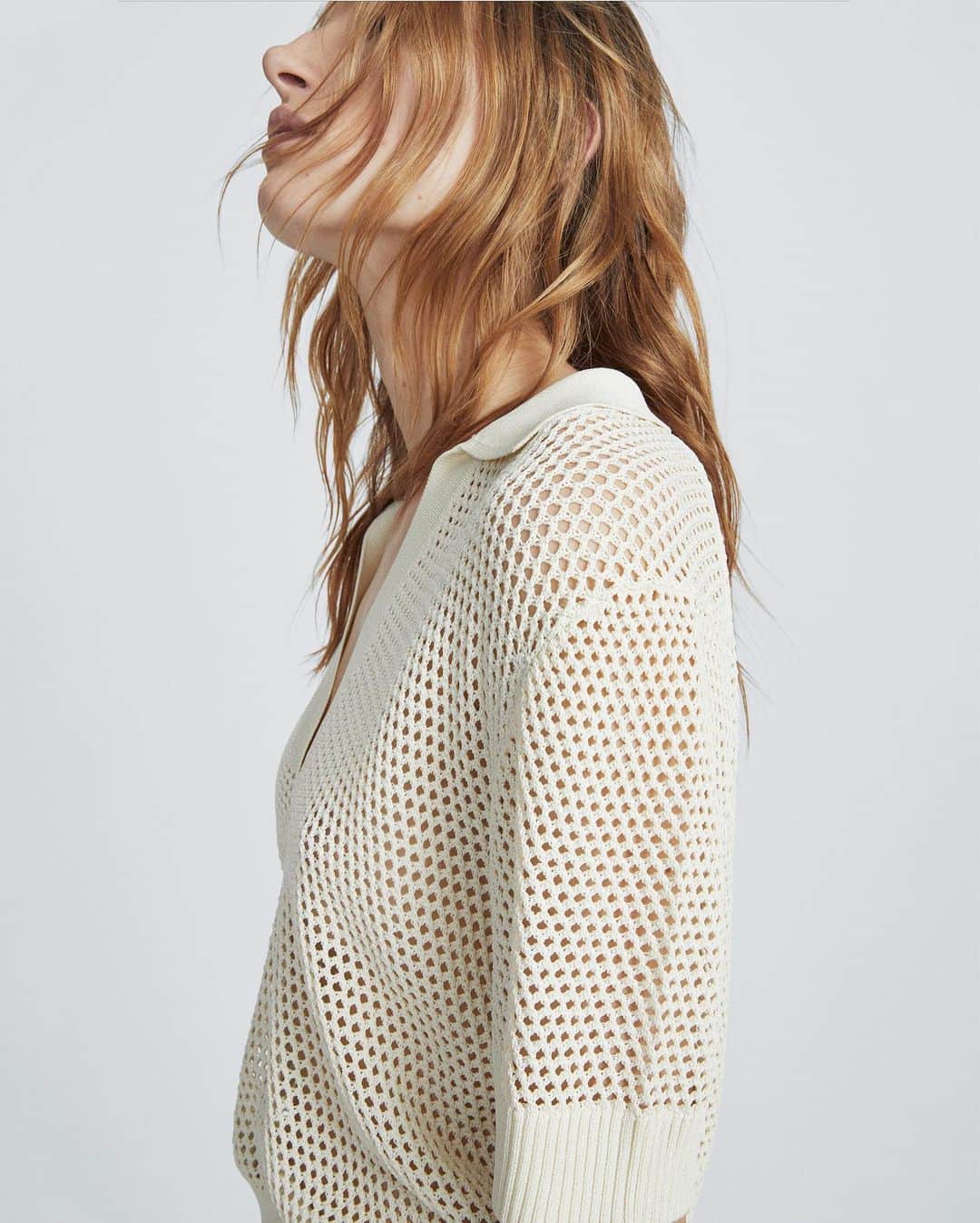 ラグ&ボーンのインスタグラム：「CROCHET. Open and airy—made for layering or with nothing under at all.」
