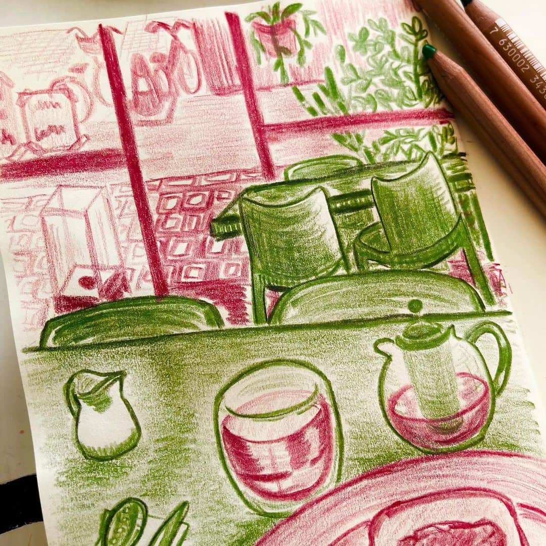 池田有希子さんのインスタグラム写真 - (池田有希子Instagram)「あんバタです。  #sketchbookdrawing #sketchbook #illustration」6月20日 22時38分 - yukikoikeda