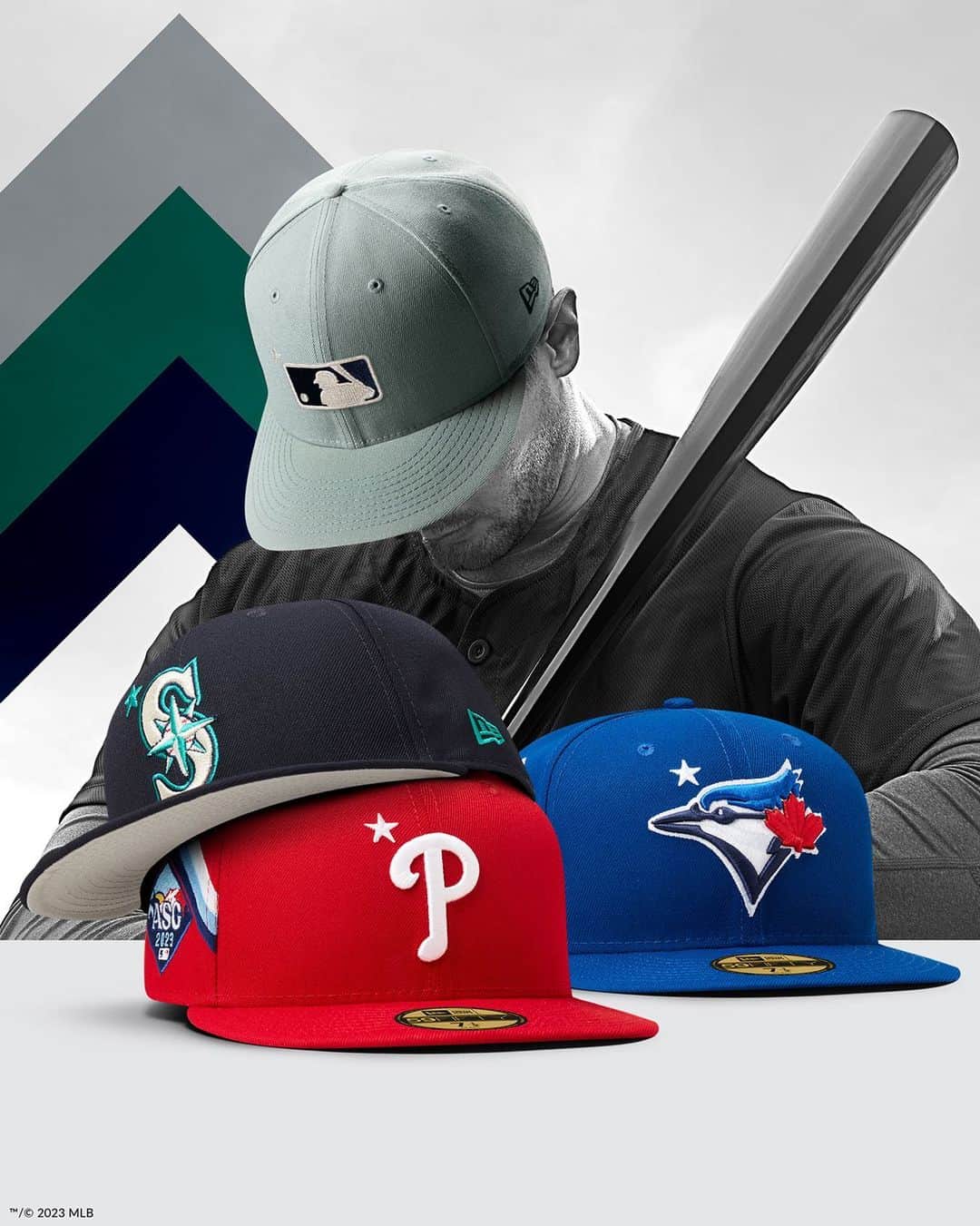 ニューエラ・キャップのインスタグラム：「The best of baseball team up in Seattle. Celebrate with the Official On-Field Cap of the All-Star Game, available now at New Era Cap.」