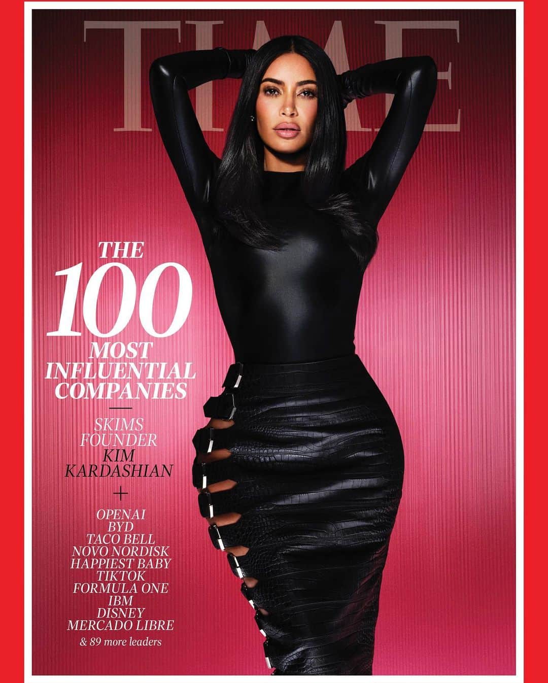 カーダシアン家のお騒がせセレブライフのインスタグラム：「@Time Introducing their first 2023 #TIME100Companies cover star: @KimKardashian for @SKIMS.  Photographer: @danascruggs」