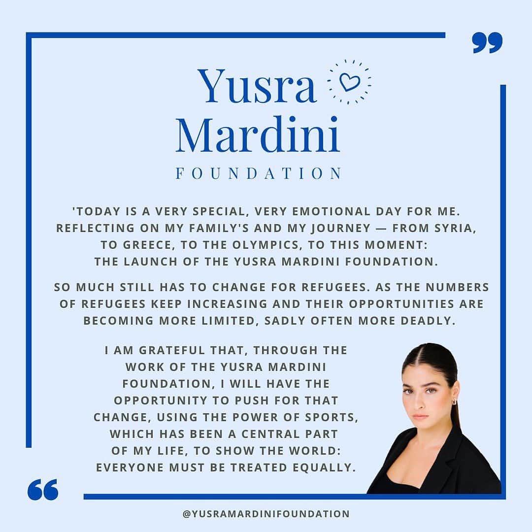 ユスラ・マルディニのインスタグラム：「Together we can make a difference 🕊️」